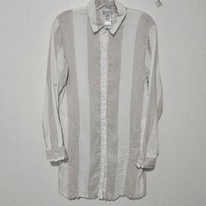 Tommy Bahama linen blend tunic mini dress size xs/sp with pockets